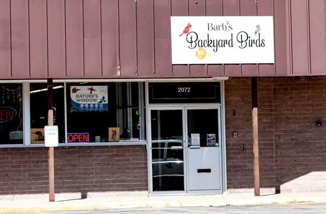 Barb's Backyard Birds feeding supplies in Interlochen, Michigan
